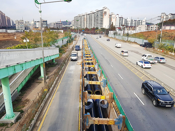 세보엠이씨가 인천 검단신도시 내 지역냉난방을 위한 열수송관 건설사업을 진행하고 있다.